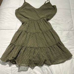 Olive green dress